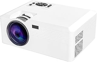 VS319 LED Portable Projector Native 1280 * 720P Supported Home HDMI USB 2.4G WiFi Correction Outdoor Movie (Color : VS319 Basic Version, Size : EU Plug)