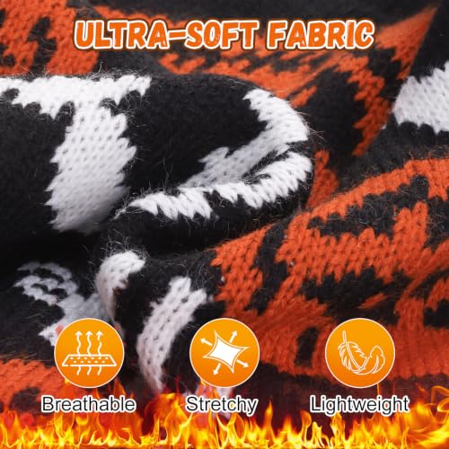 Image of BEAUTYZOO Halloween Dog Sweater, Soft Knit Winter Clothes with Harness Hole