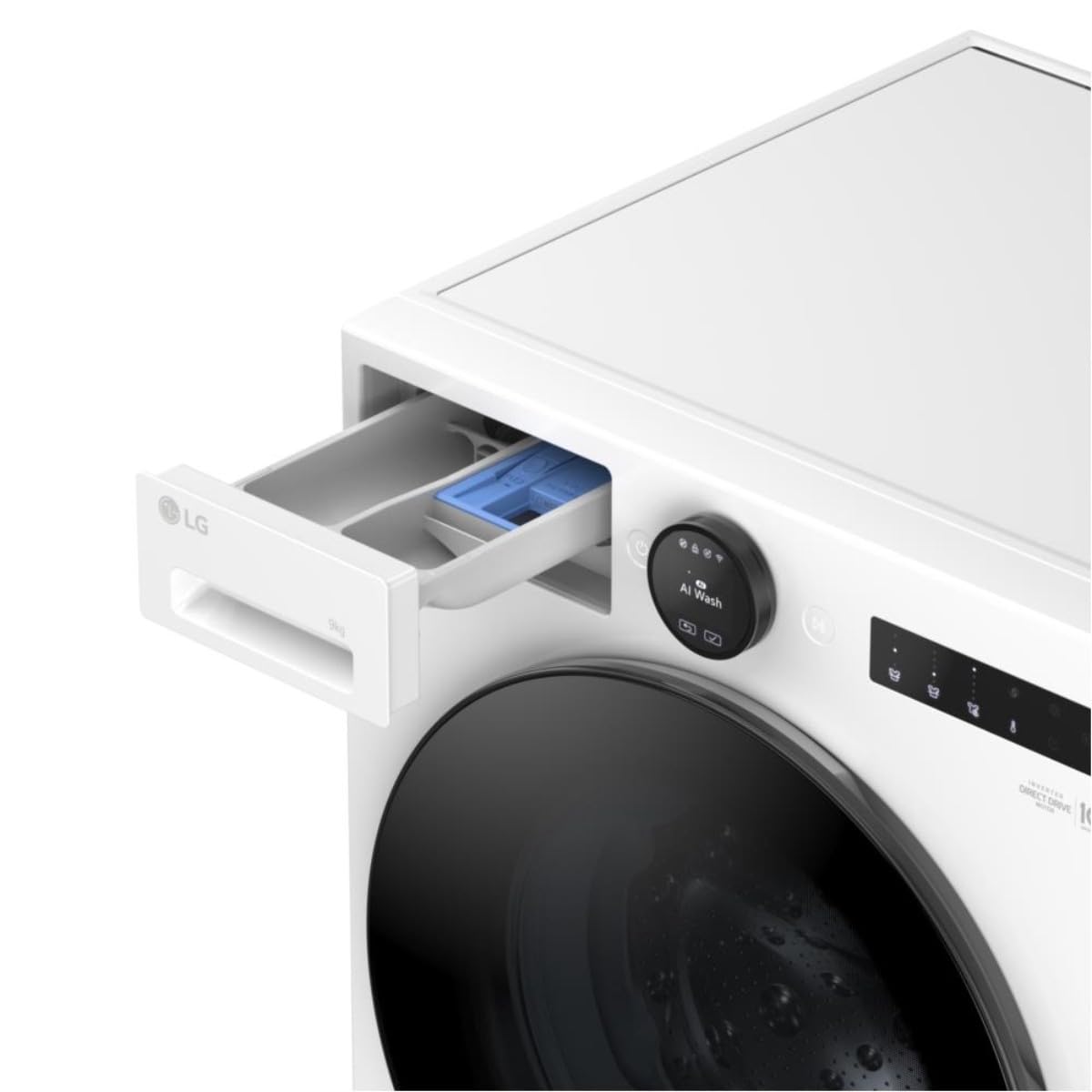 LG F4X7009TWB Lavadora, carga frontal, 9 kg, 565 mm, Clase A