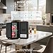 Enventor Mini Fridge 6 Litre/ 8 Can, AC+12V DC Power, Portable Cooler & Warmer, Small Fridge for Bedrooms, Car, Skincare, Fruit and Drinks, Black