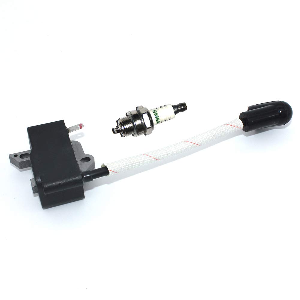 Ignition Module With Spark Plug BM6A For Husqvarna 125B 125BVX 125BX Jonsered B2126 BV2126 Redmax HB280 HB281 Craftsman 358794810 358794811 Leaf Blower PN 545108101 Champion RCJ6Y