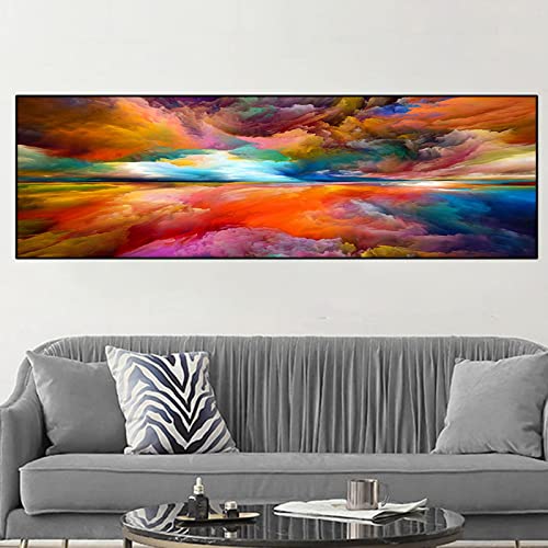 Affiche grand format nuage ciel coloré pour déco salon moderne - 3