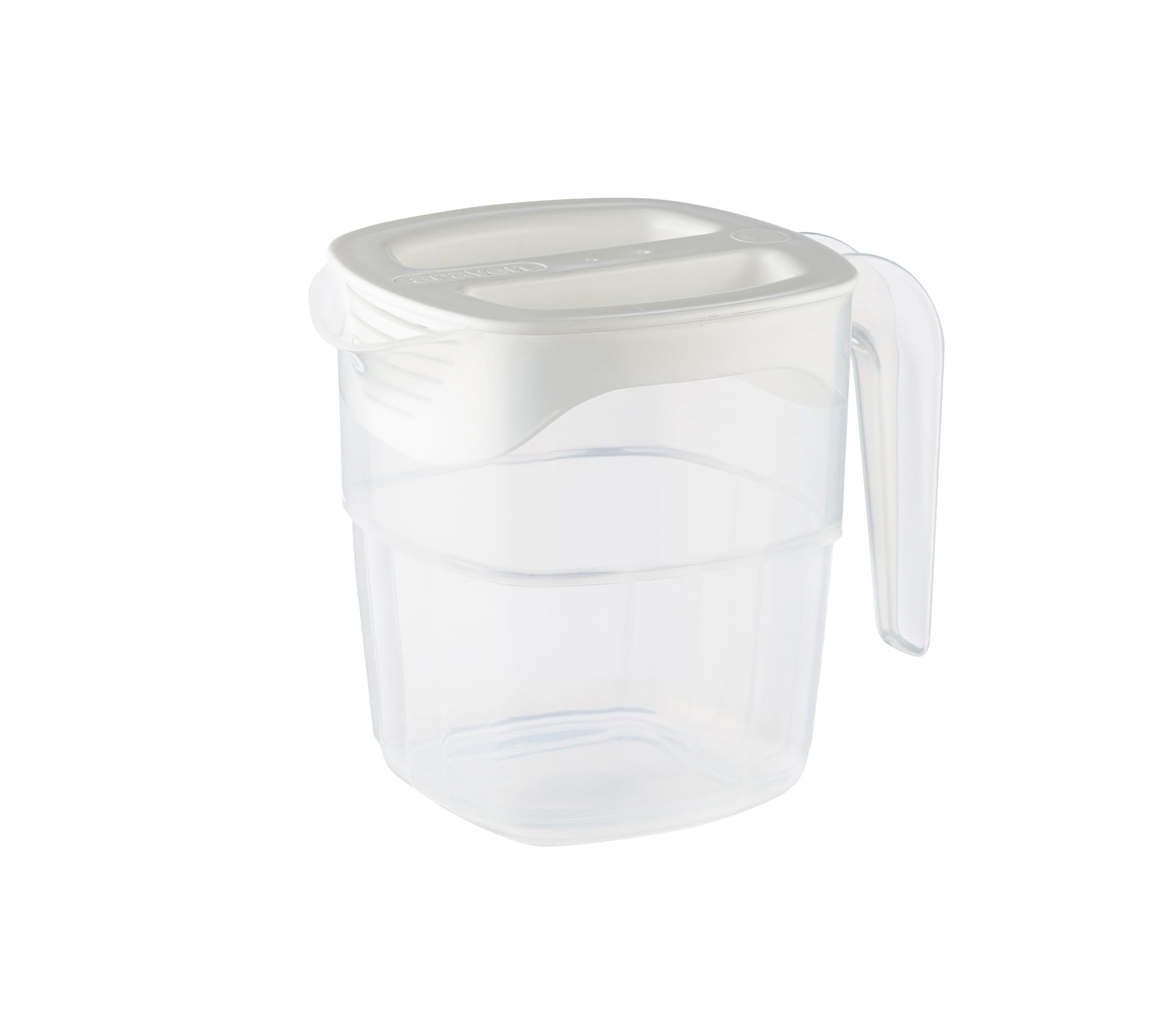 Pichet en polypropylène durable 1L Araven blanc de haute densité