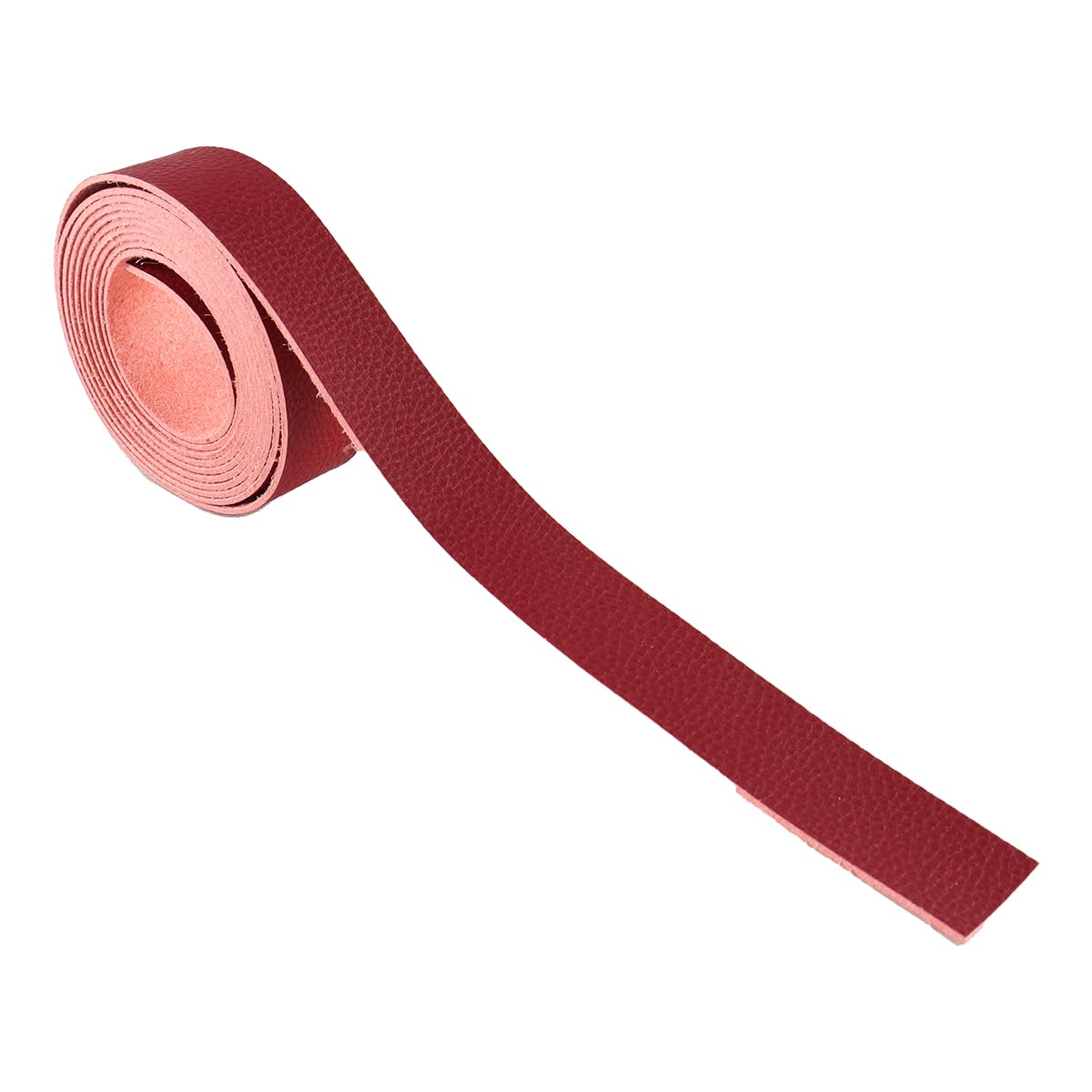 CENPEK 25mm x 2m Faux Grain Leather Strap for Handmade DIY Craft Projects Guitar Belt Bracelet Jewelry Making Tool Red Leather Trim - Image 4