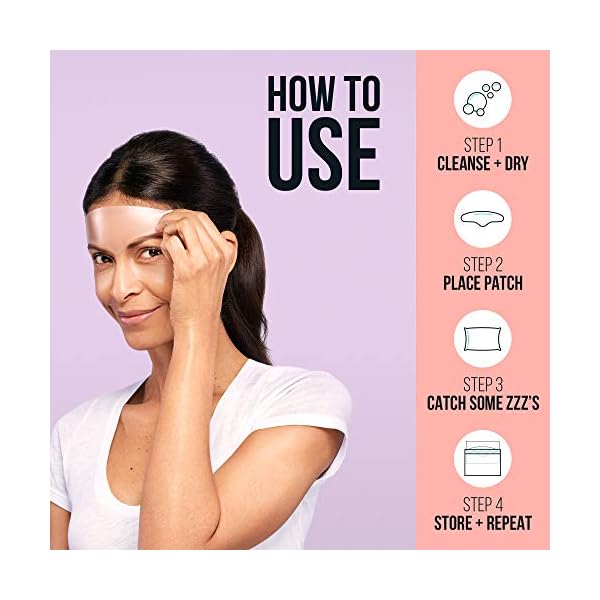 SiO Beauty BrowLift Forehead Anti-Wrinkle Patch - Rapid Overnight Reusable Silicone Patch to Reduce Furrows, Expression Lines, and Creases