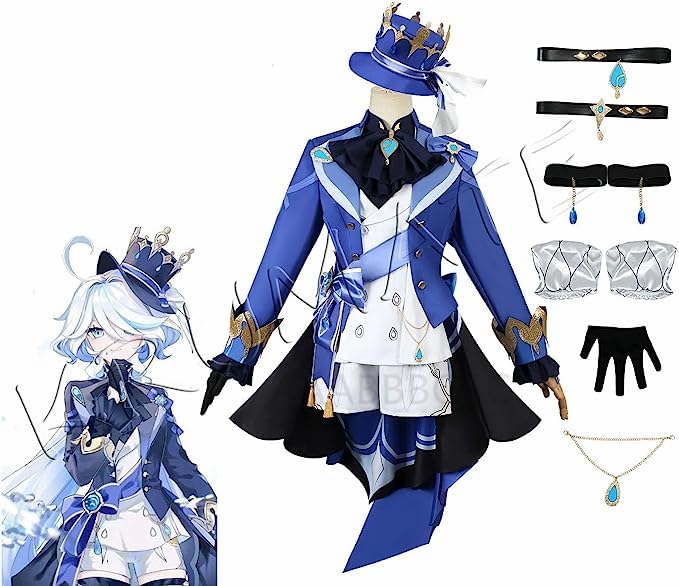 Amazon.co.jp: 原神 フォンテーヌ廷 フリーナ コスプレ衣装 : ホビー
