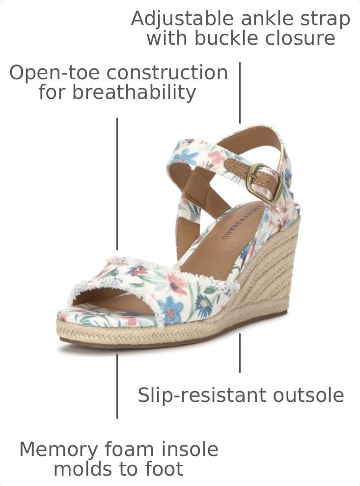 Image of Lucky Brand Women's Mindra Espadrille Wedge Sandal