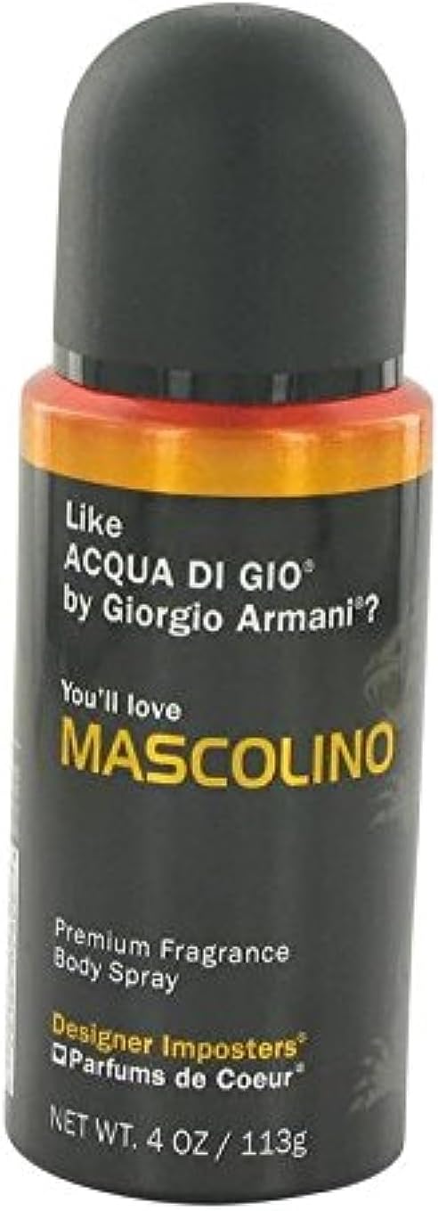 Designer Imposters Mascolino By PARFUMS DE COEUR FOR MEN 4 oz Body Spray