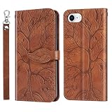 Varohix Custodia a portafoglio per Apple iPhone SE4 da 6,1 pollici 2025, custodia in pelle con cinturino corto per iPhone SE 4a generazione, custodia a portafoglio per iPhone SE4 2025, custodia a