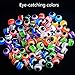 100x Mixed Colors Fish Eyes Beads Fishing Line Floating Balls Stopper Baits Eggs Bead 5/6/8/10/12mm Beads