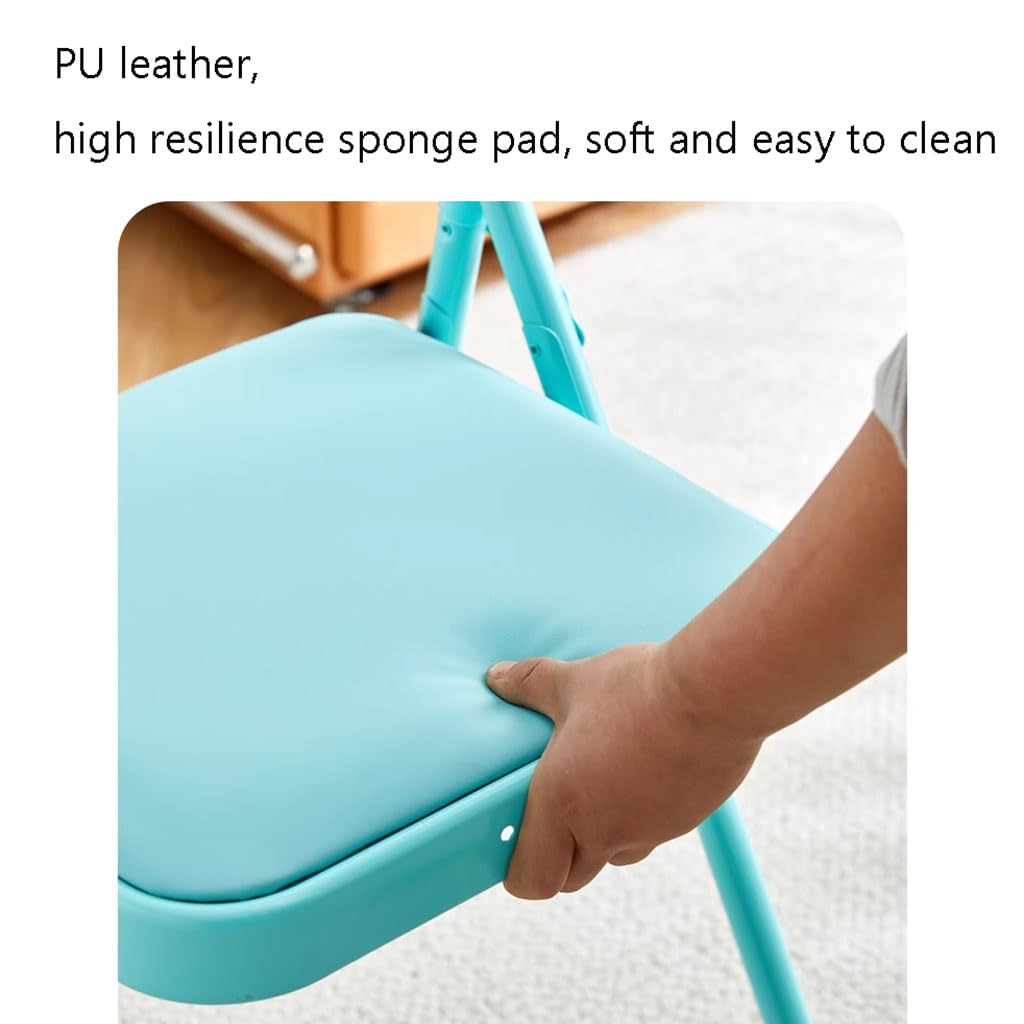 Sedia Yoga Pilates Sedia Yoga Senza Schienale in Pelle PU Design a Tre Travi Anteriore e Posteriore Sedia Yoga Pieghevole Sedia Yoga Iyengar Sedia Yoga per Adulti,Black