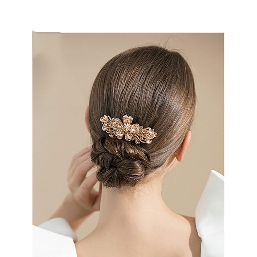 Épingle à cheveux fleur de style classique au design rétro raffiné