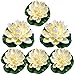 Niaciswe Nénuphar Flottant 5 Pièces Nénuphar pour Bassin 10 cm Nénuphar Artificielles Plantes Lotus Artificielle Lotus pour Mariage Jardin Aquarium Terrasse Piscine Décor
