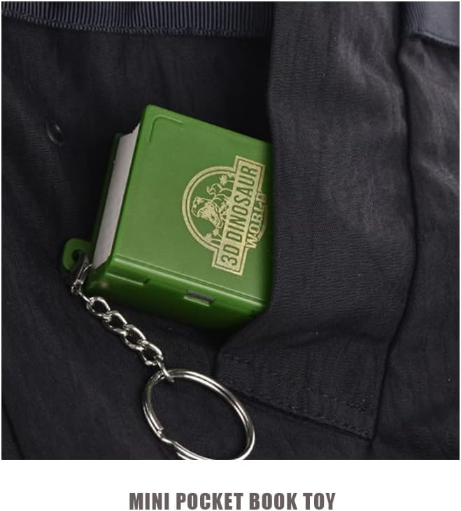 Miniatura 4 de Llavero de libro 3D para mochila para niños, paquete de 4, mini juguetes emergentes 3D para niños y niñas, bonitos llaveros para llaves de