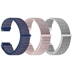 YCHDDER Fabric Nylon Uhrenarmbänder,16mm 18mm 19mm 20mm 22mm 24mm Schnellverschluss Armband Verstellbare Aatmungsaktive Gewebte Sportbänder Ersatzarmband für Herren Damen