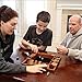 WE Games 14 inch 1-4 Player Shut The Box Wooden Board Game, Walnut Stain