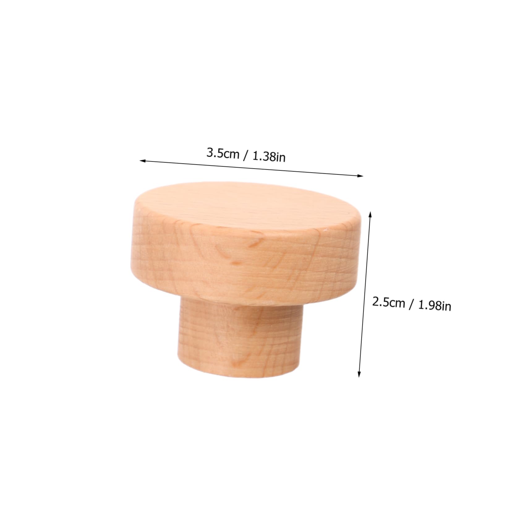 IMIKEYA 4stücke Holzgriffe Für Schränke Und Runde Türgriffe Möbelgriffe Aus Holz Für Kommoden Kleiderschränke Und Küchenschränke