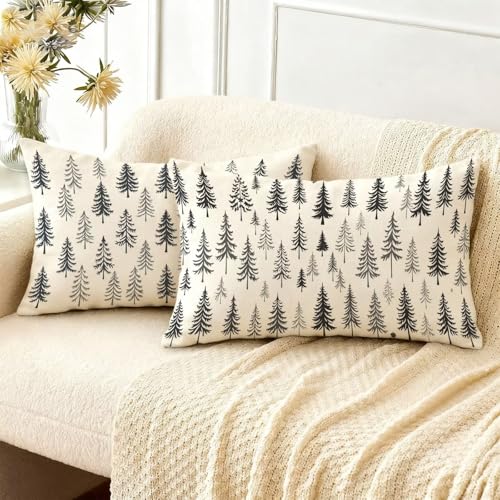 Taie oreiller double face imperméable 50x80 protège coussin noël
