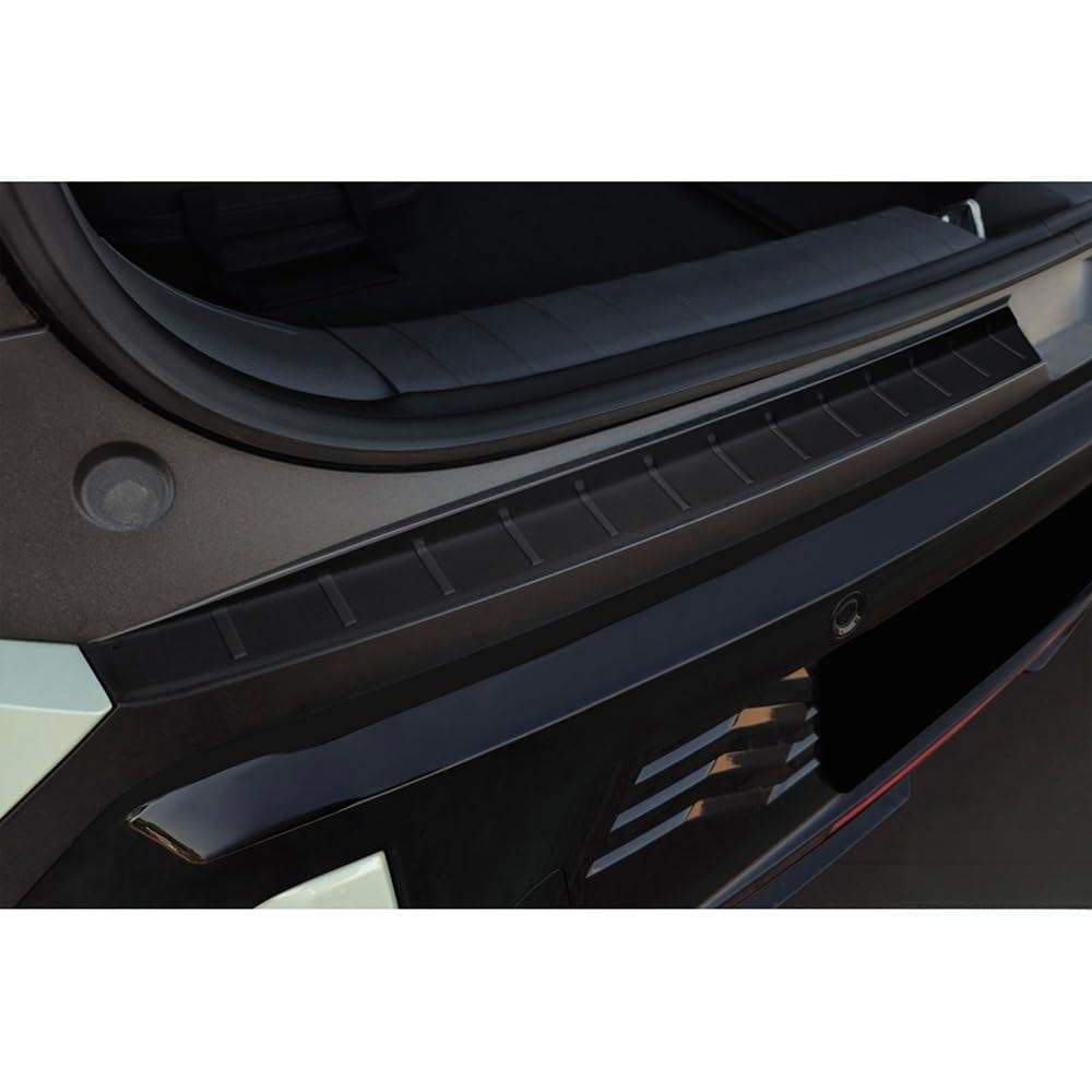 Avisa Stainless Steel Rear Bumper Protector compatible with KIA EV3 GT 2024- - Matt Black - 2-pieces