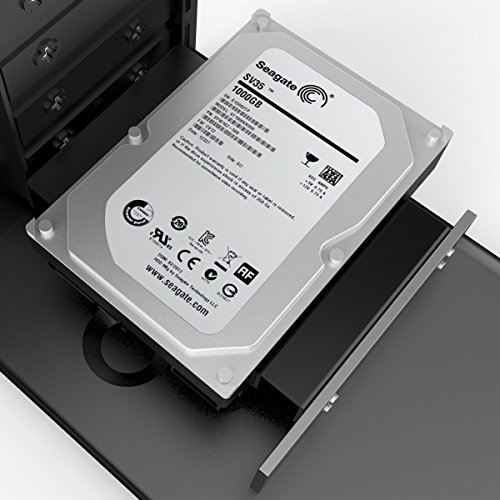 ORICO Aluminum 5.25 inch to 2.5 or 3.5 Inch Internal Hard Disk Drive Mounting Kit with Screws and Shock Absorption Rubber Washer- Black - image 7