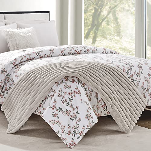 Softan Faux Fur Blanket, Soft Fuzzy Fluffy Striped Fleece Throw Blanket For Couch Sofa Living Room, Beige Furry Throw Blanket, Cream White Fur Throws - 50"X 60" #TOP7