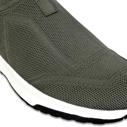 Image of Allen Cooper Training,Men's Lightweight Running Shoes | Breathable Mesh Sneakers with Cushion Comfort & Anti-Slip Sole | Walking, Gym, Training & Daily Wear Sports Shoes(651|TurboBoost|Color Options- Black,Olive,Green,Blue /Size-6,7,8,9,10)