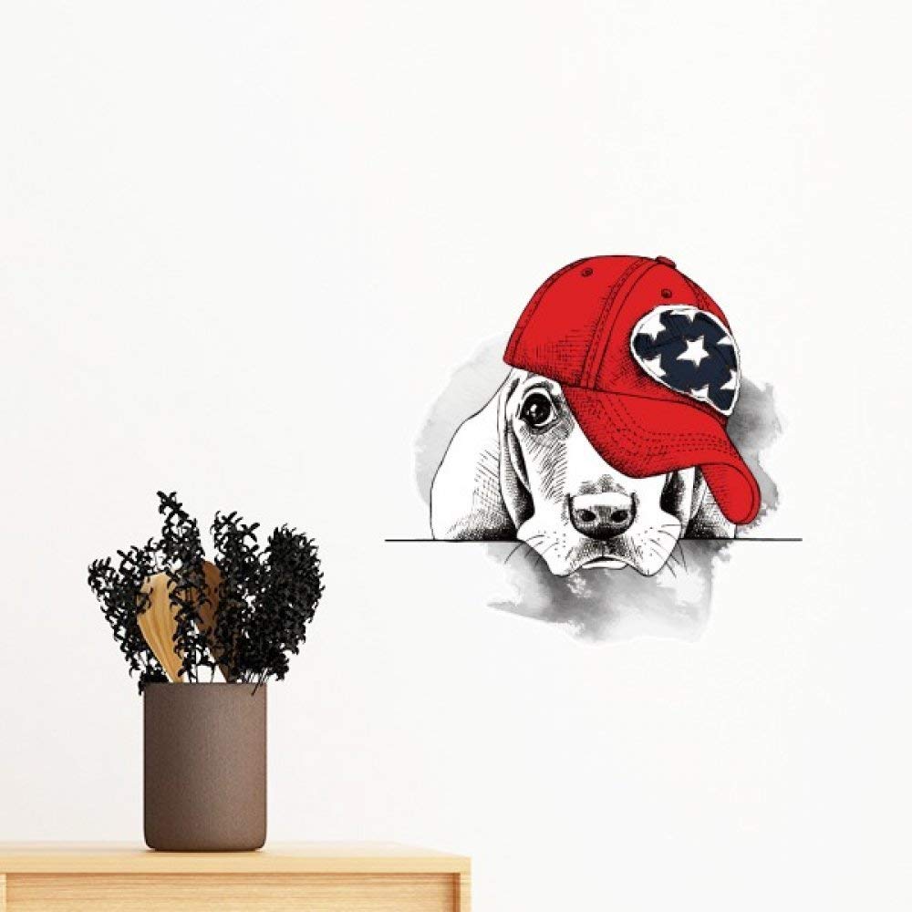 Manteau d'animal domestique sticker mural aquarelle 100cm papier peint vinyle
