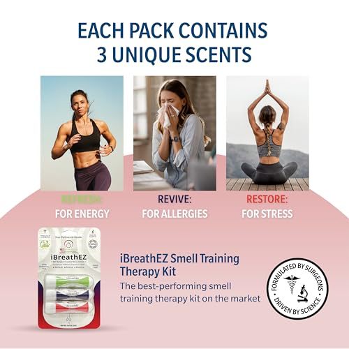 iBreathEZ Nasal Sinus Inhaler Kit Formulated by ENT Surgeons with Essential Oils for Energy, Stress, Decongesting & Cold or Allergy Relief (3 Pack) - Image 4