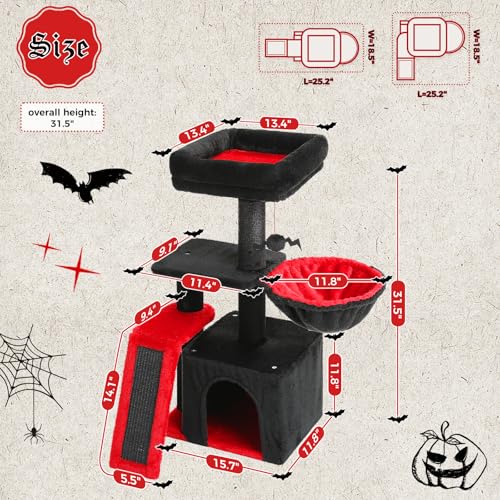 Torre pequeña gótica para gatos PETEPELA de 80 cm miniatura 3