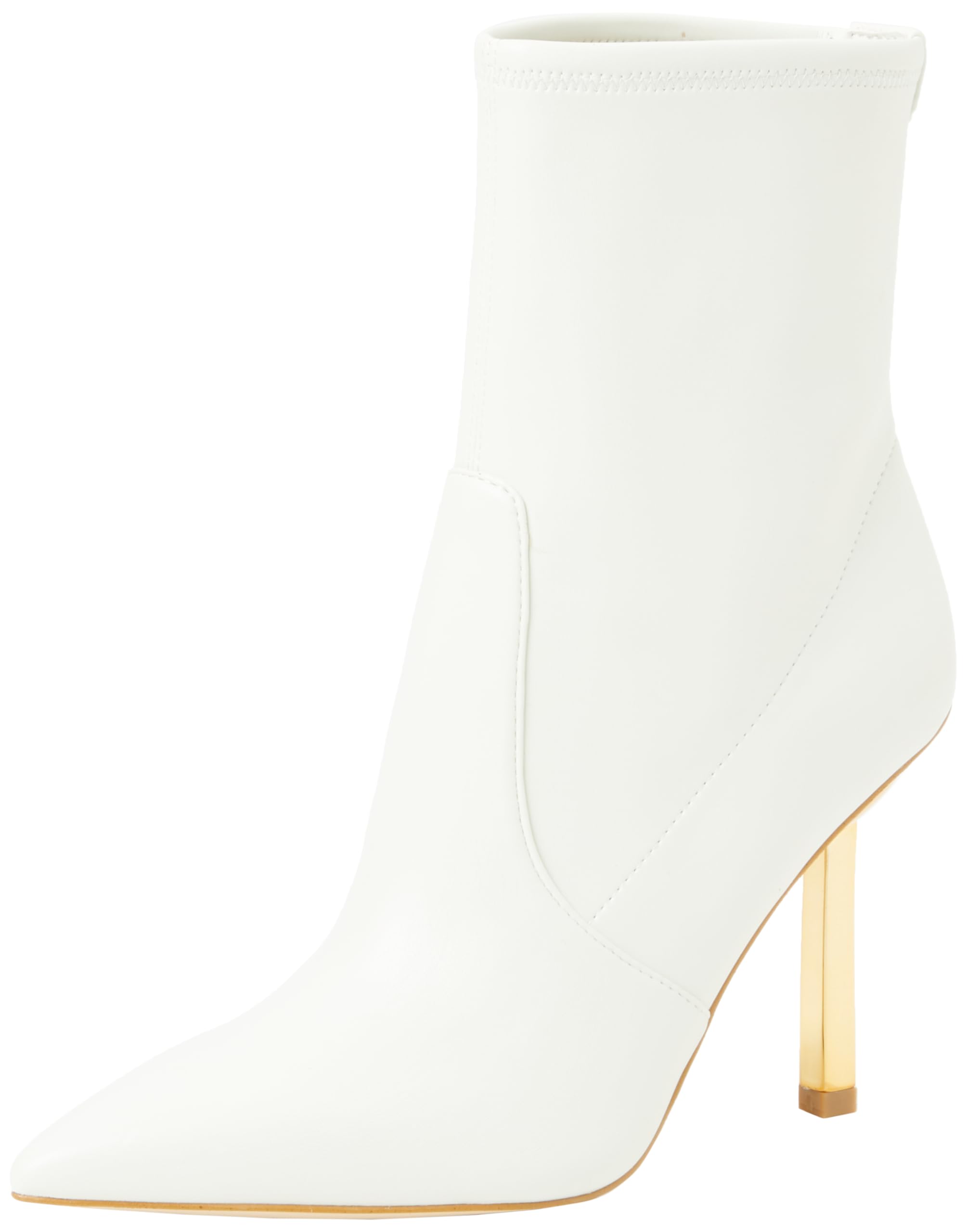 GUESS Women's CIDNI Heeled Ankle Boots, White, 6 UK