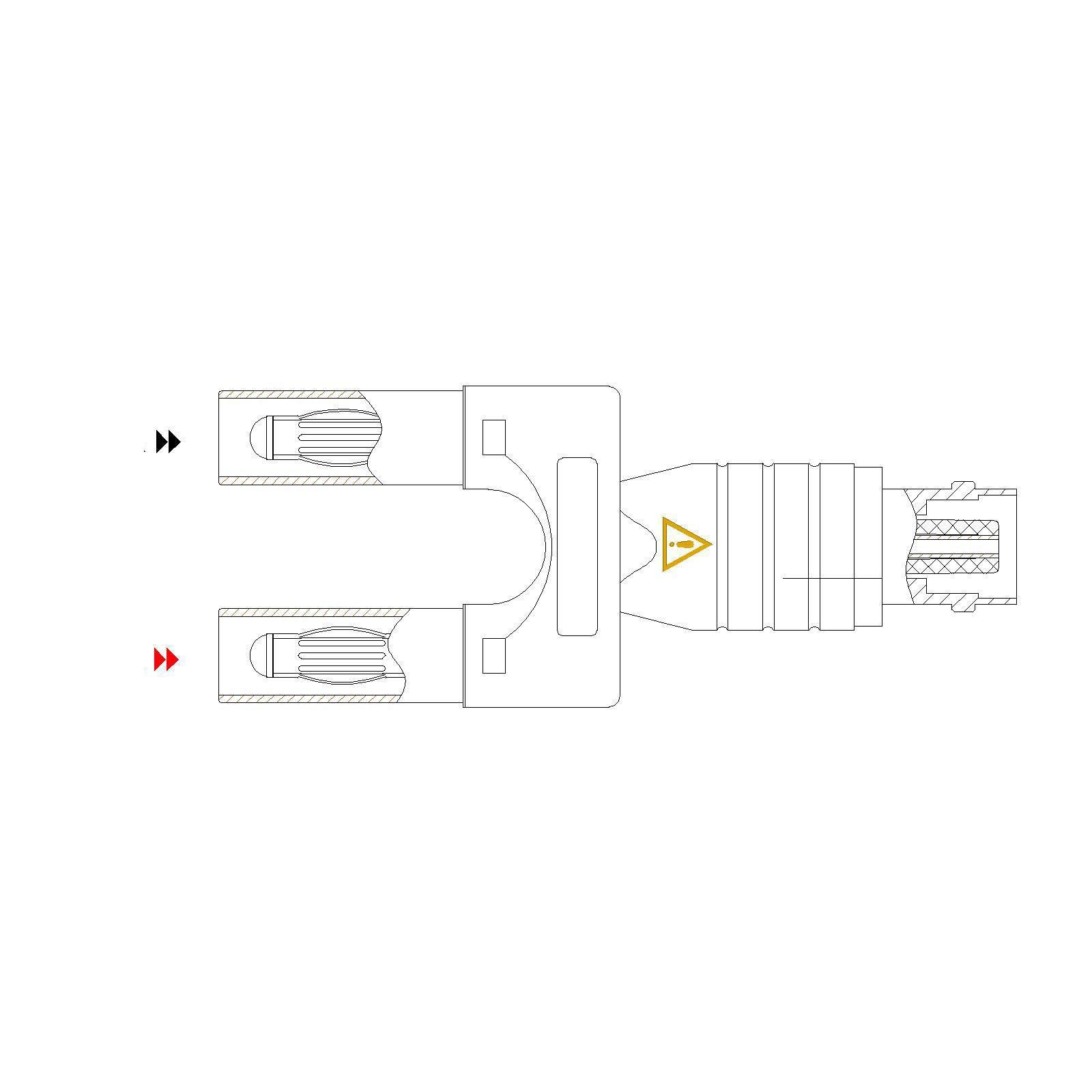 Adattatore Splitter da 3xBNC a 3xBNC per Morsettiera, Componente per Riparazioni di Elettronica, 6 Pezzi