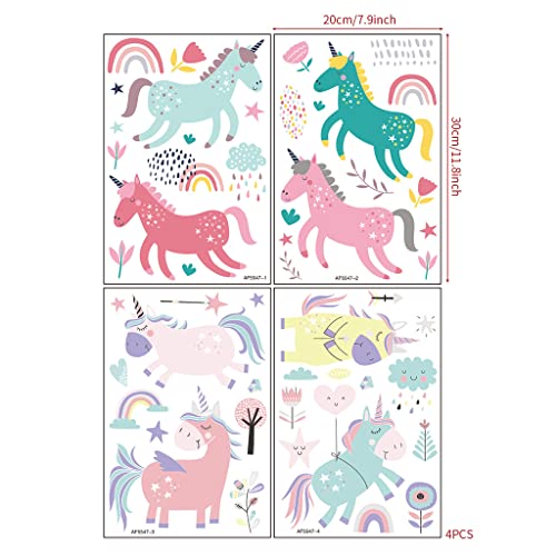 Stickers de Pared Unicornio 4 Hojas 20 x 30 cm miniatura 6