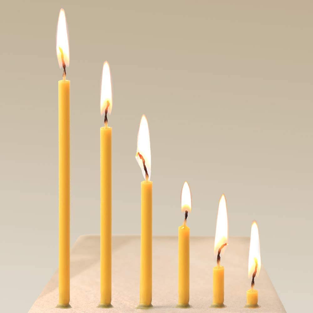 NKlaus 990g. Cire d'Abeille Bougies d'Autel Qualité Église, Fines Bougies Rituelles (Env. 250 Pcs.) 36261