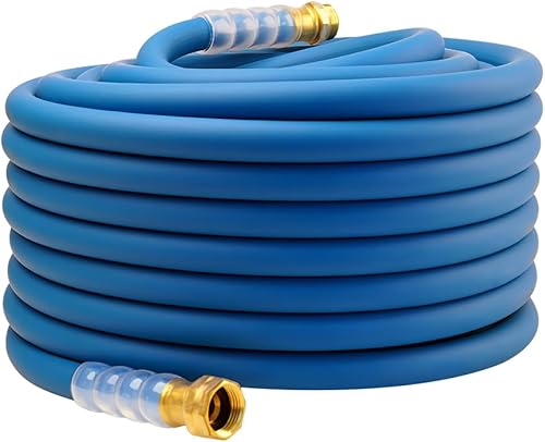 Manguera de jardín de alta calidad resistente de 100 pies x 58 pulgadas, 300 PSI de trabajo, 1000 PSI, manguera de agua con mango giratorio