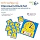 Learning Resources Set abwischbarer Uhren für das Klassenzimmer