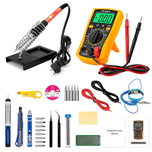 Soldering Iron Kit, 24 in 1 Upgrade Welding Soldering Iron Tools with Digital