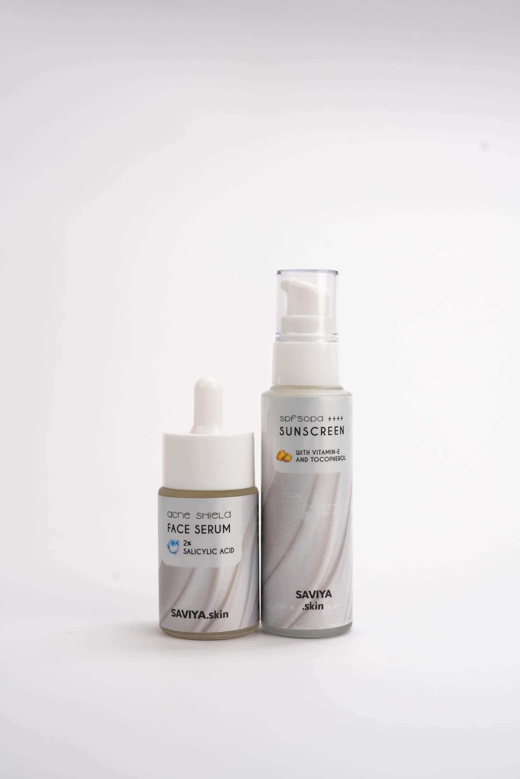SAVIYA.skin Acne Shield Face Serum (2% Salicylic Acid) & SPF50 PA++++ Sunscreen with Vitamin E | Anti-Acne & Sun Protection Combo | For Men & Women | 30ml + 50ml-image-23