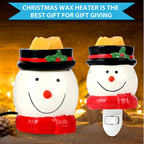 Kobodon Christmas Wax Melt Warmer, Candle Wax Warmer For Scented Wax Gift Wrap, Cheap For Women And Men Or Mom And Dad（Christmas Snowman Set） #TOP4
