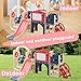 Bebikim 12 in 1 Toddler Outdoor Playset Toys with Swing Toddlers Indoor Playground for 1-3 Years Durable Ecofriendly Swing and Kids Slide Set Climber Tunnel Crawl Toys for Backyards