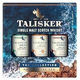 Talisker Single Malt Scotch Whisky | 45.8% vol | 3 x 5cl | Gift Pack | 3 Distinct Scottish Whisky Impressions | Peated | Smoky Flavour | Single Malt Whisky Made by the Sea