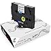 Produktbild Squuido Blau auf Weiß Textilband TZe-FA3 TZ-FA3 12mm x 3m Textil-Aufbügelband kompatibel mit Brother P-Touch PT-1000 1005 1010 H101C H105 H110 H101GB H300 D210VP D400VP D450VP D600VP D210 CUBE