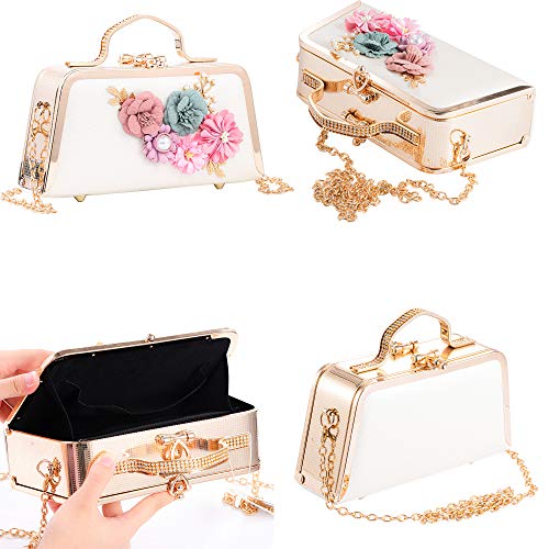 Molshine-Retro-Flowers-Evening-Handbag-Mosaic-Rhinestone-Shoulder-BagClassic-Fashion-Totes-Party-Clutch-Purse-for-Women-Home-Travel-Outdoor