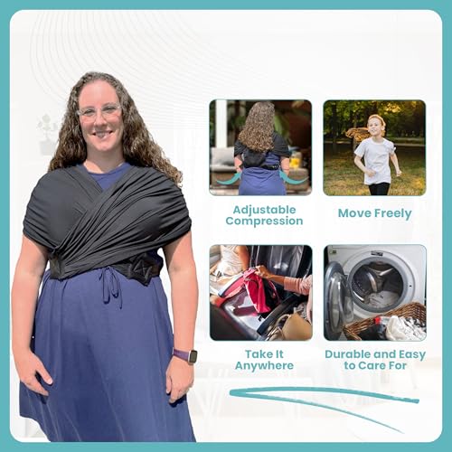 Abby & Noah Sensory Compression Vest for Women & Men | Autism Sensory Products for Kids | Soft & Wearable Hug for Sensory Seeking | ADHD Calming Vest Black, Adult Medium - Image 7