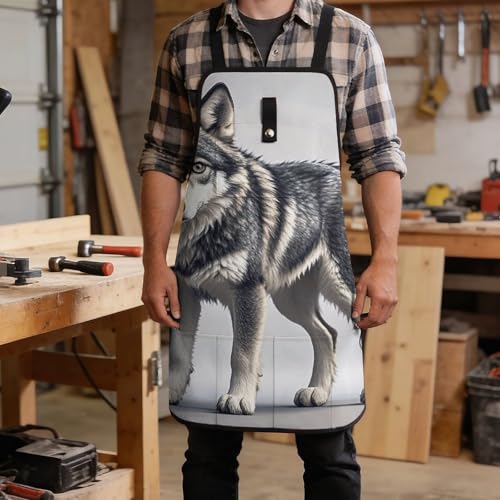 Delantal de trabajo con 9 bolsillos para madera hombre miniatura 5