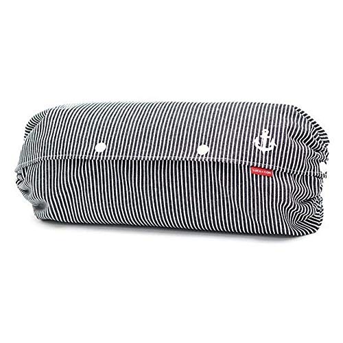 ルカコ 抱っこ紐収納カバー Lサイズ エルゴアダプトオムニ対応 ベビーキャリアケース 日本製2年保証(L刺繍イカリ アイボリー×ヒッコリーブルー88-0920-11)