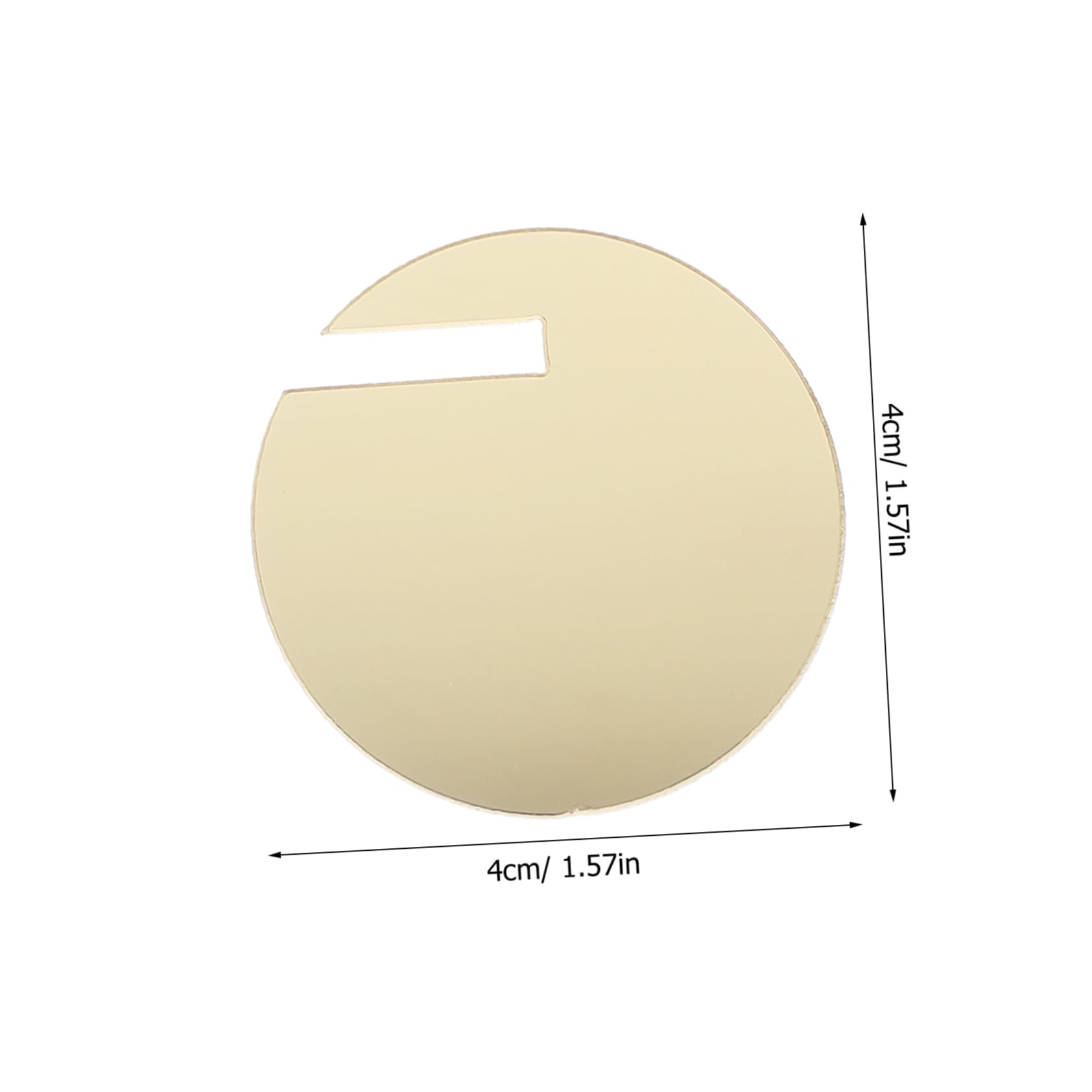 KICHOUSE 30pcs Round Drink Labels Gathering Drink Tags Disc Circle Wine DIY Wine Marker Round Drink Tags Drink Markers Tags Drink Tags Rings Replaceable Cup Markers Acrylic Golden