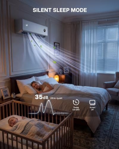 Image of Upstreman 18000 BTU Mini Split Air Conditioner /Heating System 230V