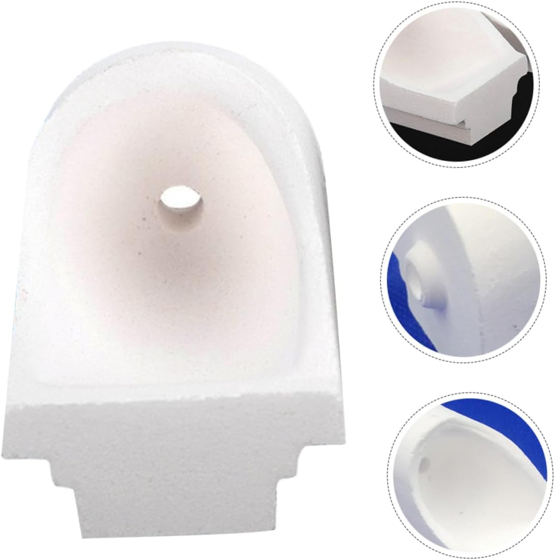 Gadpiparty Hooded Casting Crucible Tool for Jewelry and Melting Crucible for Centrifugal Casting Ensures Consistent Results with Precious and Non Precious Metals