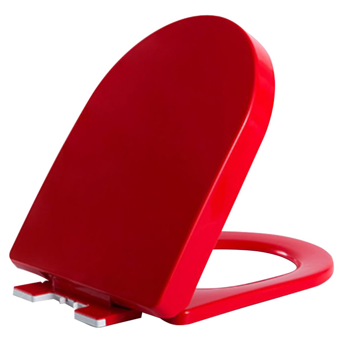 Ldhsjh Red Extended Toilet Seat, 11.5 Quiet Close-Shaped, Adjustable, Lightweight, Durable, Portable, User-Friendly, Compact, Elongated, Soft