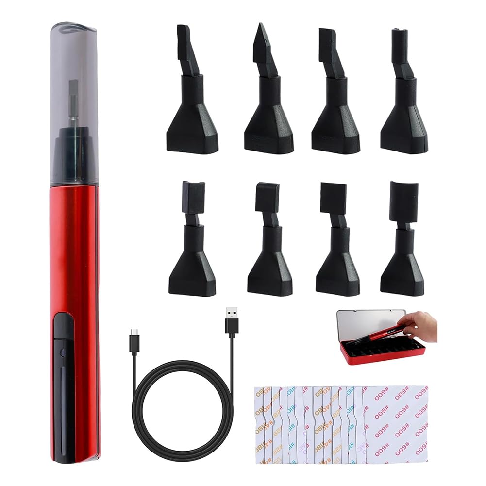 Levigatrice , penna abrasiva elettrica con ricarica USB, piccola levigatrice a penna per piccole levigature, lucidatura, fai da te
